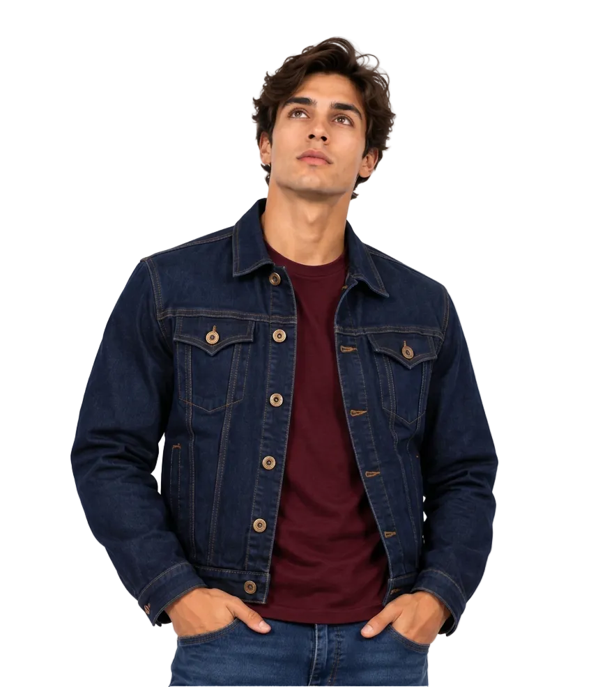 Esencial Chaqueta Denim para Hombre -         P13 006